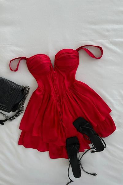 Olia New Dress  Kırmızı