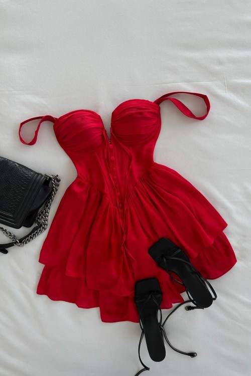 Olia New Dress  Kırmızı