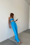 Alba Crop+Pantolon Takım Mavi