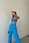 Alba Crop+Pantolon Takım Mavi