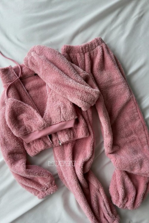 Yumy 3lü Polar Yumoş Set  Pembe