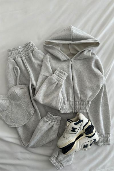 Devany Tasarım 3lü Set Açık Gri