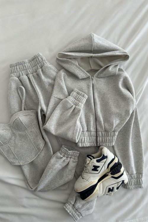 Devany Tasarım 3lü Set Açık Gri