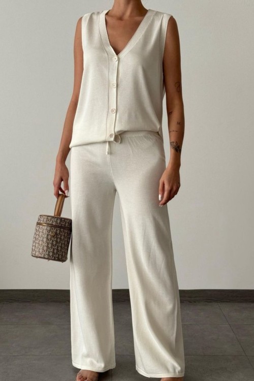 Alonda Triko Takım Krem