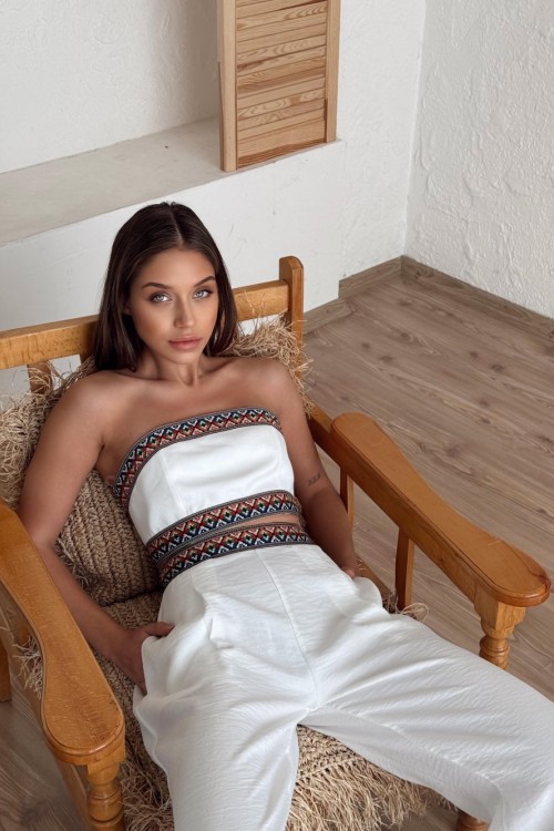 Morocco Etnik Set  Beyaz