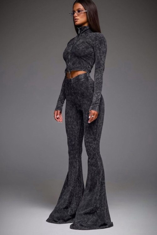 Gıola 2 lı Yıkamalı Ispanyol Set Gri