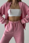 Prisca Yıkamalı Relax Eşofman Takımı Pembe