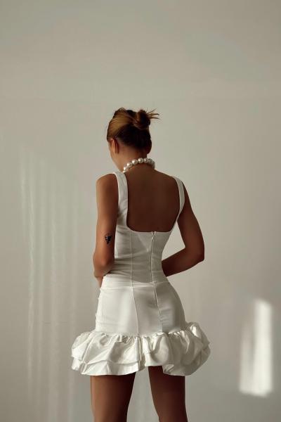 Wily Kolsuz Tasarım Elbise  Beyaz