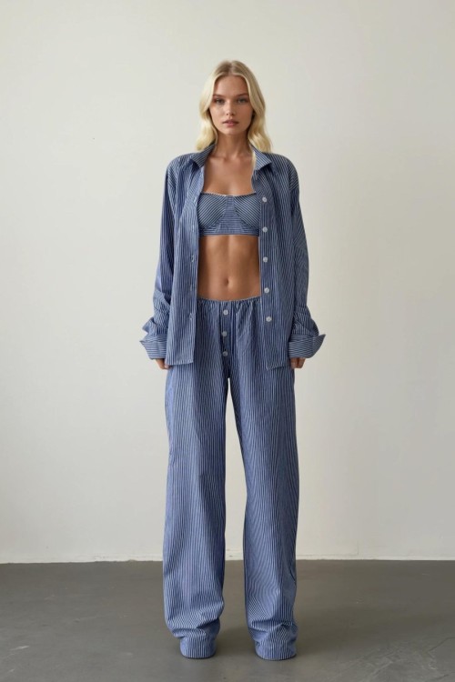 İbiza 3lü Tasarım Set  Mavi