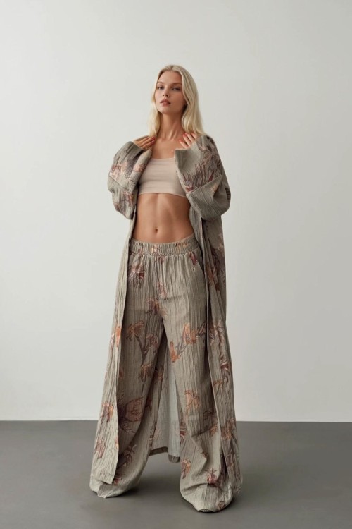 Cravel Oversize Bohem 2 li Takım Yeşil