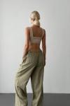 Cate Geniş Paça Pantolon Haki