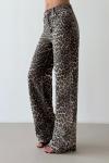Yeli Yüksek Bel Palazzo Jean Leopar