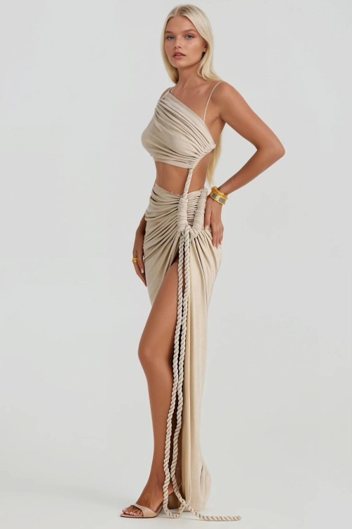 Gump Tasarım Elbise Bej