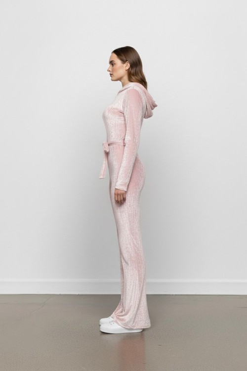 Kadife Tulum Hana  Pembe