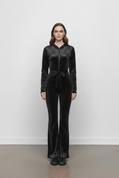 Kadife Tulum Hana  Siyah