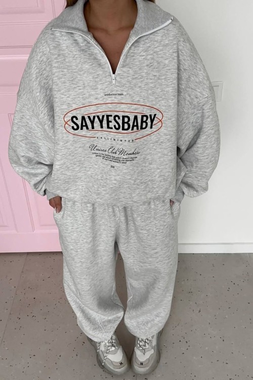 Rada Oversize Eşofman Takım  Gri