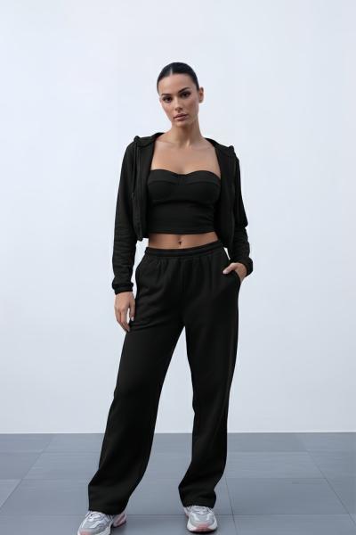 Nysa Tasarım 3lü Set Siyah