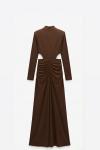 Any Vatkali Tasarim Elbise Kahverengi