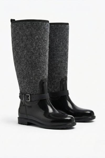 Rain Enjeksion Yagmur Cizmesi  Siyah