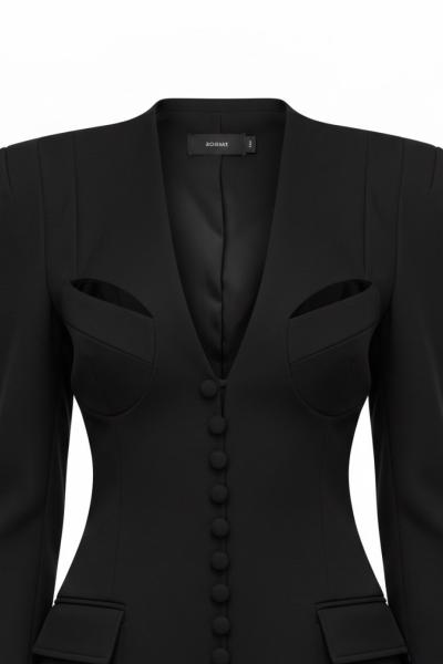 Orelia Blazer Elbise  Siyah