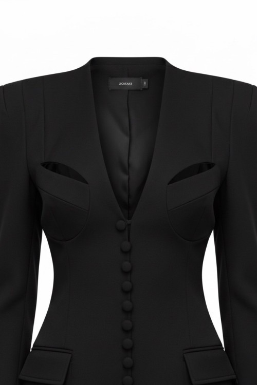 Orelia Blazer Elbise  Siyah