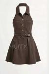 Clara Jean Elbise Kahverengi