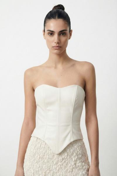 Alger Korseli İkili Tasarım Takım Ekru