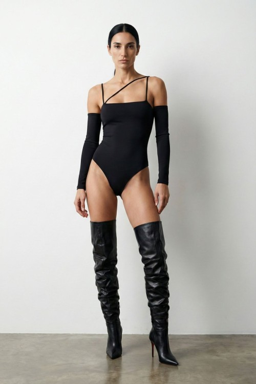 Dora Tasarım Bodysuıt  Siyah