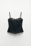 Lina Güpürlü Korse  Siyah