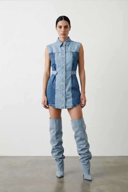 Lublin Orj Zra Jean Elbise Mavi