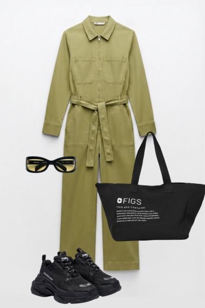 Figs Orj Marka İthal Tulum Yeşil