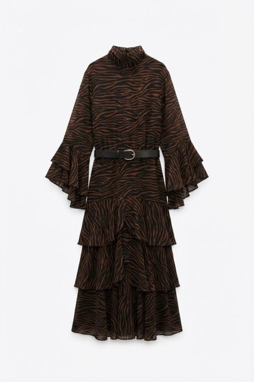 Yeovil Maxi Leopar Elbise Leopar