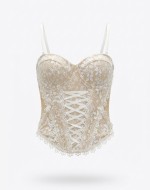 Gabi İthal Fiyonklu Korse  Pudra