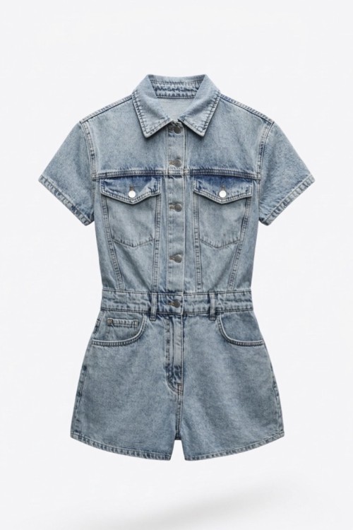 Leganes Şortlu Jean Tulum Açık Mavi