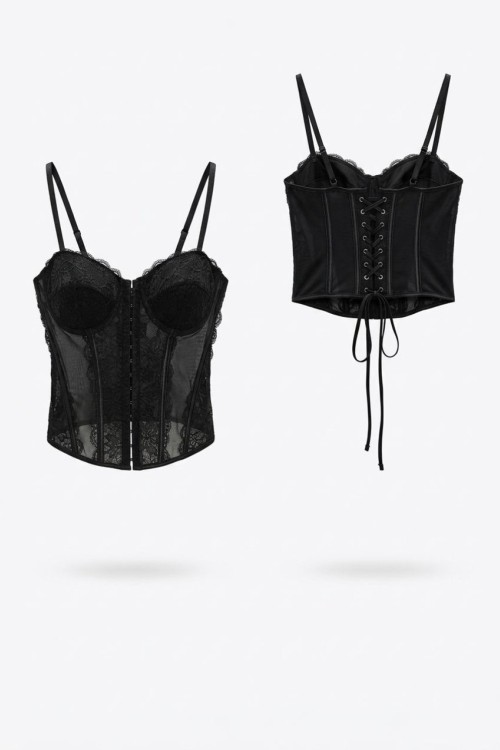 Naples ithal Korse  Siyah