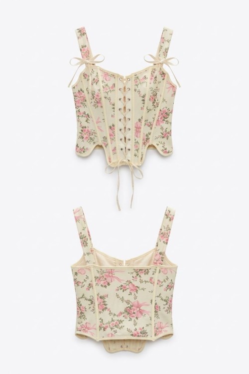 Cork Çiçekli Corset Sarı