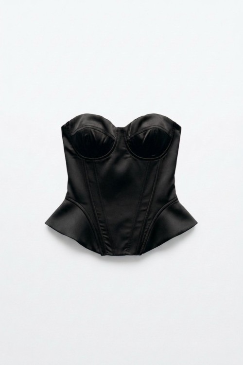 River Saten Gloplu Corse Siyah