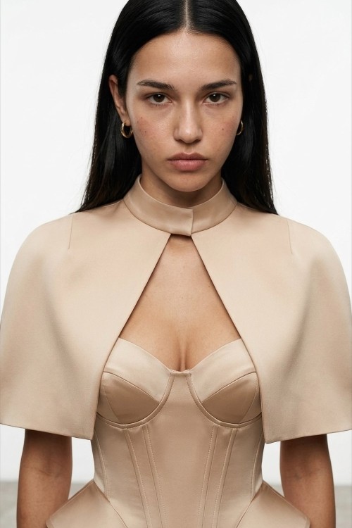 Saten 3lu Set Dubai  Bej