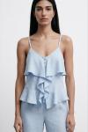 Florence Bluz Ve Pantolon ikili Set Bebe Mavisi
