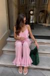 Florence Bluz Ve Pantolon ikili Set Pembe
