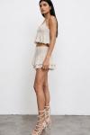 Natalia Natural Etek Bluz Bohem Set Bej