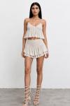 Natalia Natural Etek Bluz Bohem Set Bej