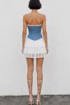 Boly Denim Korse Etek 2li Set  Mavi