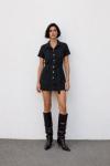 Pia Denim Elbise Siyah