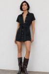 Pia Denim Elbise Siyah