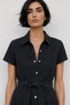 Pia Denim Elbise Siyah