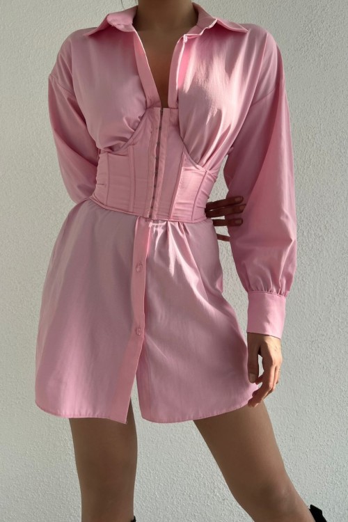 Losa Korse - Gömlek Takım Pembe