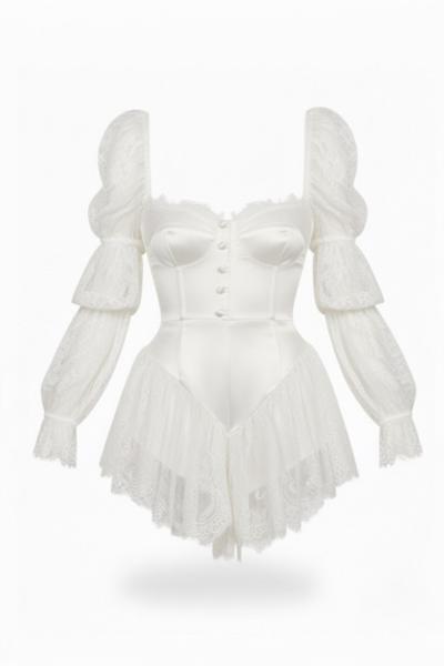 Amsterdam 2 Version Elbise  Beyaz