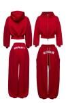 Bria Arka Ön Yazılı Eşofman Set Kırmızı