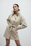 Elya Özel Tasarım Trench Tulum Haki Bej